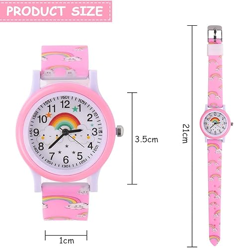 Kids Watch, 3D Cartoon Toddler Watches, Analog Quartz Watches for Girls Boys with Comfortable Silicone Band Best Toys Gifts for Girls Boys Age 3-12