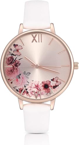 Women's Watches Leather Band Luxury Quartz Watches Waterproof Fashion Creative Wristwatch for Women Ladies