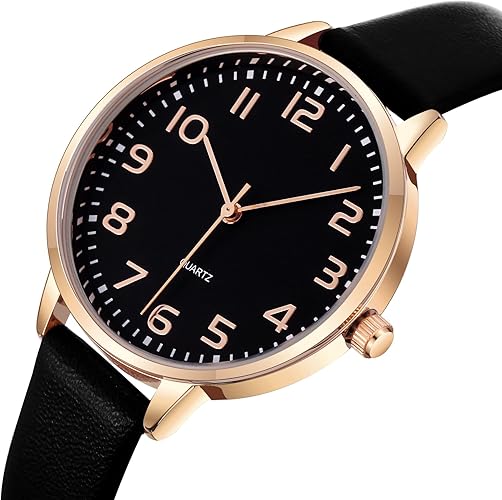 Women Watches Leather Mesh Strap Round Case Analog Fashion Ladies Wrist Watches